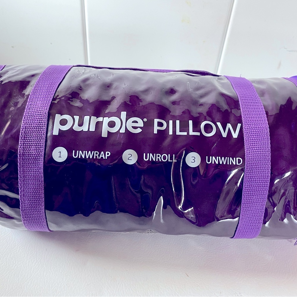 Purple brand pillow